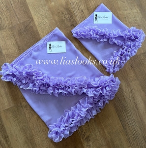 Frilly Ruffle Lilac Sarong