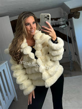 Load image into Gallery viewer, Luxury Ivory Cream Faux Coat (CLEARANCE)
