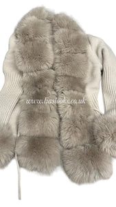 Soft Faux Fur Cardigan (Beige) PREMIUM COLLECTION