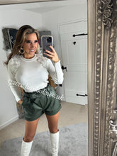 Load image into Gallery viewer, Belted Leather Look Shorts (CLEARANCE)
