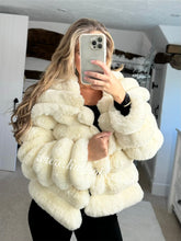 Load image into Gallery viewer, Luxury Ivory Cream Faux Coat (CLEARANCE)
