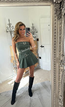 Load image into Gallery viewer, Khaki Belted Skort Playsuit (CLEARANCE)
