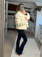 Load image into Gallery viewer, Luxury Ivory Cream Faux Coat (CLEARANCE)
