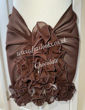 Load image into Gallery viewer, Frilly Ruffle Chocolate Sarong
