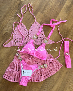 Bubblegum Pink Crochet Set