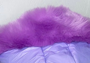 CHILDREN’S - Lilac Romani Coat (Faux Fur)