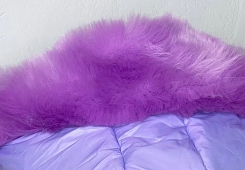 CHILDREN’S - Lilac Romani Coat (Faux Fur)