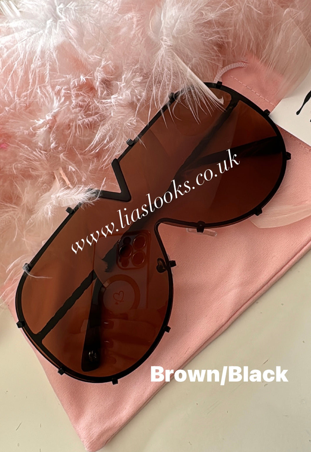 Brown/Black Oversized Sunglasses