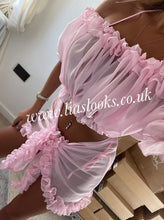 Load image into Gallery viewer, Frilly Ruffle Baby Pink Two Piece Set
