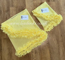 Load image into Gallery viewer, Frilly Ruffle Lemon Sarong
