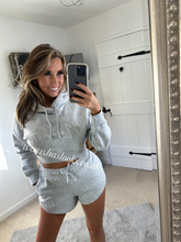 Load image into Gallery viewer, Grey Hoodie Short Set (PREMIUM COLLECTION)
