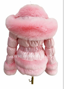 Candy Floss Pink Romani Coat (Faux Fur) – Lia's Looks