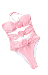 Baby Pink Rose Swimsuit