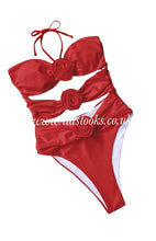 Load image into Gallery viewer, Ruby Red Rose Swimsuit
