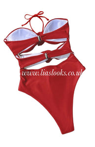 Ruby Red Rose Swimsuit