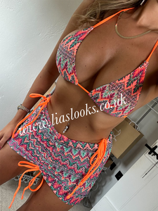 Zig Zag 3 Piece Set (Orange)