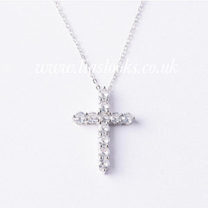 Bling Small Cross Necklace