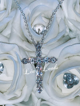 Load image into Gallery viewer, Bling Small Cross Necklace
