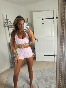 Pink/White Short Set (CLEARANCE)