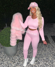 Load image into Gallery viewer, Baby Pink Ribbed Lounge Set (PREMIUM COLLECTION)
